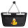 Einkaufskorb faltbar Quietscheente Italien Gummiente Italiener 20 Liter Black