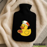 W&auml;rmflasche Quietscheente Italien Gummiente...