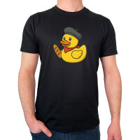Herren T-Shirt Quietscheente Frankreich Gummiente Franzose