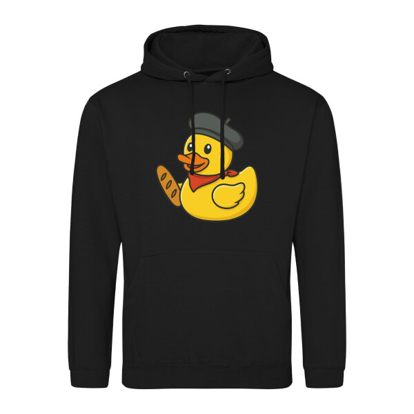 Unisex Hoodie Quietscheente Frankreich Gummiente Franzose