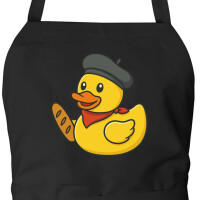 Schürze Quietscheente Frankreich Gummiente Franzose...