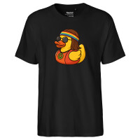 Herren T-Shirt Quietscheente Hippie Gummiente Peace