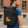 Kurierrucksack Quietscheente Hippie Gummiente Peace 30-44 Liter Black Melange