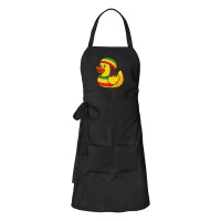 Schürze Quietscheente Reggae Gummiente Rastafari mit...