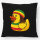 Kissen Quietscheente Reggae Gummiente Rastafari 40x40cm