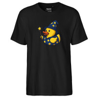 Herren T-Shirt Quietscheente Zauberer Gummiente Magier