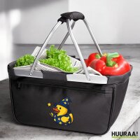Einkaufskorb faltbar Quietscheente Zauberer Gummiente...