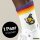 Unisex Socken Quietscheente Zauberer Gummiente Magier Baumwolle