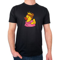 Herren T-Shirt Quietscheente Prinzessin Gummiente Princess