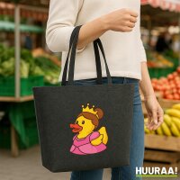 Filzshopper Quietscheente Prinzessin Gummiente Princess,...