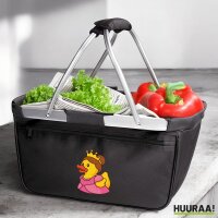 Einkaufskorb faltbar Quietscheente Prinzessin Gummiente...