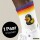 Unisex Socken Quietscheente Biker Gummiente Rocker Baumwolle