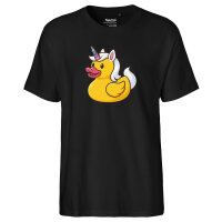 Herren T-Shirt Quietscheente Einhorn Gummiente Unicorn