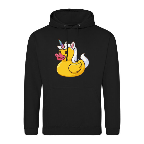 Unisex Hoodie Quietscheente Einhorn Gummiente Unicorn