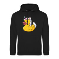 Unisex Hoodie Quietscheente Einhorn Gummiente Unicorn