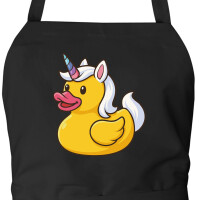 Schürze Quietscheente Einhorn Gummiente Unicorn mit...