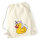 Turnbeutel Quietscheente Einhorn Gummiente Unicorn 12 Liter
