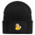 Beanie mit Patch Quietscheente Einhorn Gummiente Unicorn Black