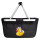 Einkaufskorb faltbar Quietscheente Einhorn Gummiente Unicorn 20 Liter Black
