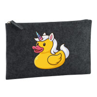 Kulturbeutel Quietscheente Einhorn Gummiente Unicorn 1...