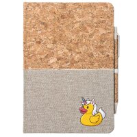 Notizbuch A5 Quietscheente Einhorn Gummiente Unicorn 80...