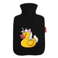 Wärmflasche Quietscheente Einhorn Gummiente Unicorn