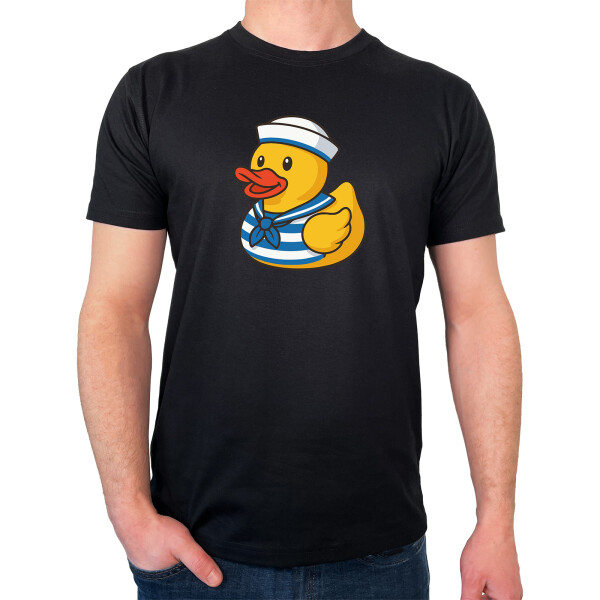 Herren T-Shirt Quietscheente Matrose Gummiente Seemann
