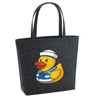 Filz Shopper Quietscheente Matrose Gummiente Seemann 22...