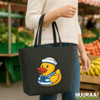 Filz Shopper Quietscheente Matrose Gummiente Seemann 22...