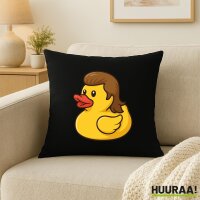 Kissen Quietscheente Vokuhila Gummiente 80s 40x40cm