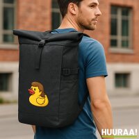 Kurierrucksack Quietscheente Vokuhila Gummiente 80s 30-44...