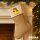 Weihnachtsstrumpf Quietscheente Vokuhila Gummiente 80s Beige Jute