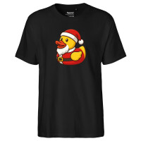 Herren T-Shirt Quietscheente Nikolaus Gummiente...