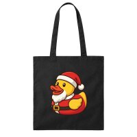 Jutebeutel Quietscheente Nikolaus Weihnachtsmann 10 Liter