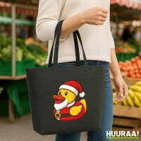 Filzshopper Quietscheente Nikolaus Weihnachtsmann, 22 Liter