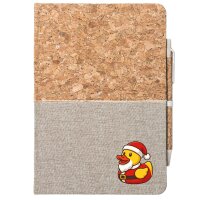 Notizbuch A5 Quietscheente Nikolaus Gummiente...