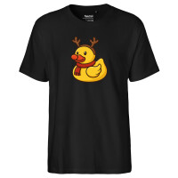 Herren T-Shirt Quietscheente Rudolf Gummiente Rentier