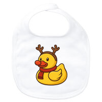 Baby Lätzchen Quietscheente Rudolf Gummiente Rentier...