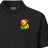 Herren Polo Shirt Quietscheente Wichtel Gummiente Elfe