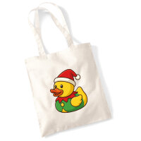 Jutebeutel Quietscheente Wichtel Gummiente Elfe 10 Liter