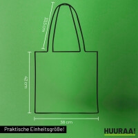 Jutebeutel Quietscheente Bergbau Gummiente Glück auf 10 Liter