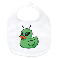 Baby Lätzchen Quietscheente Alien Gummiente Ufo...