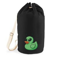 Seesack Quietscheente Alien Gummiente Ufo 20 Liter Black