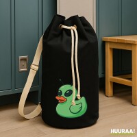Seesack Quietscheente Alien Gummiente Ufo 20 Liter Black