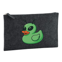 Kulturbeutel Quietscheente Alien Gummiente Ufo 1 Liter...