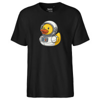 Herren T-Shirt Quietscheente Astronaut Gummiente Raumfahrer