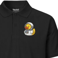 Herren Polo Shirt Quietscheente Astronaut Gummiente