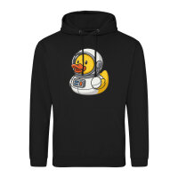 Unisex Hoodie Quietscheente Astronaut Gummiente Raumfahrer
