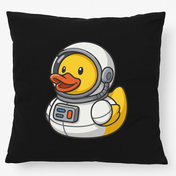 Kissen Quietscheente Astronaut Gummiente Raumfahrer 40x40cm