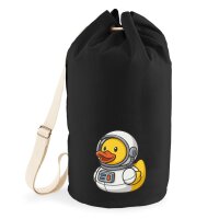 Seesack Quietscheente Astronaut Gummiente 20 Liter Black